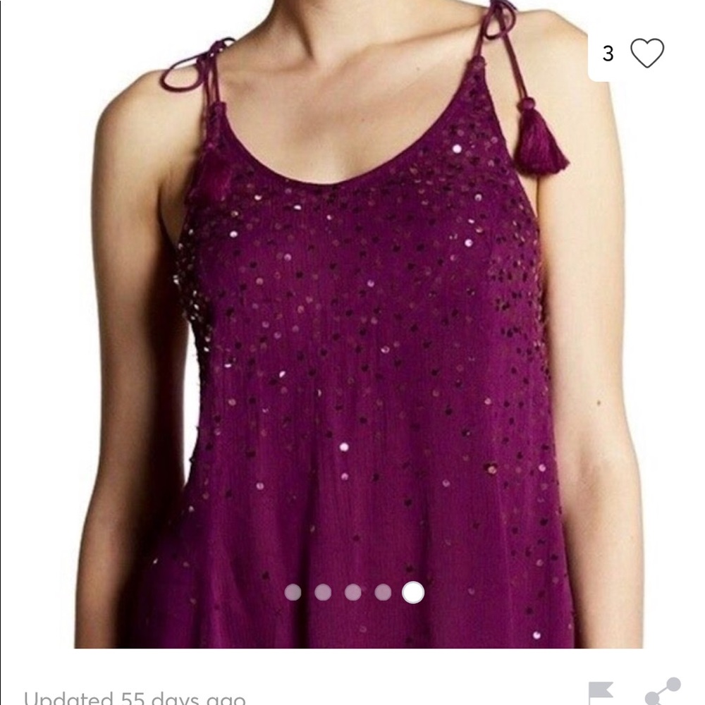 Intimately Free People Plum Mini Dress. - Picture 2 of 6